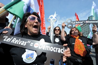 Manifestação nacional em defesa das freguesias, março de 2012. Foto de Paulete Matos.