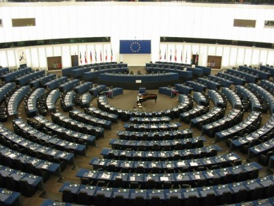 Parlamento Europeu votará redução das despesas gerais dos eurodeputados em cinco por cento - Foto da wikipedia do Parlamento Europeu, Estrasburgo 