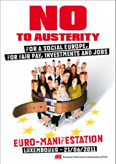 Sindicatos europeus manifestam-se dia 21 contra austeridade