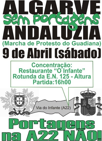 Marcha do Guadiana, Algarve – Andaluzia Sem Portagens - dia 9 de Abril de 2011