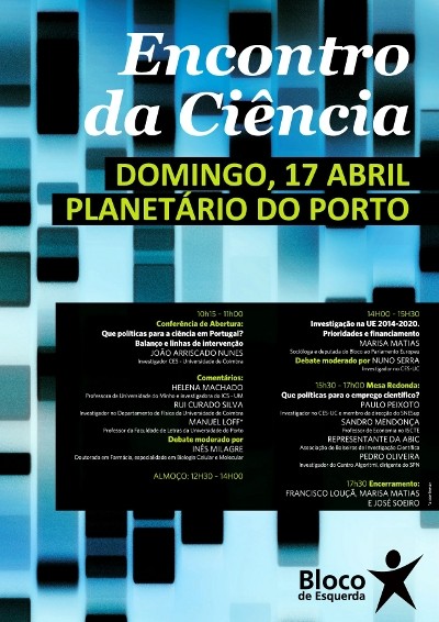 O Encontro insere-se num conjunto de acções que a eurodeputada Marisa Matias promove para debater o Livro Verde com a comunidade científica