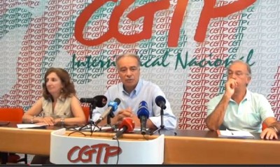 Carvalho da Silva apresentou a proposta da CGTP para que nenhum trabalhador fique sem indemnização, como agora acontece frequentemente.
