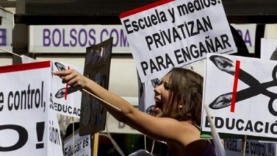 Greve geral paralisa todos os níveis de ensino em Espanha