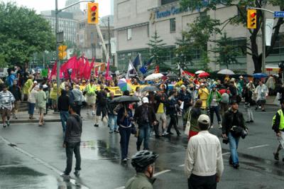 Manifestação em Toronto. Foto de iwasaround, FlickR