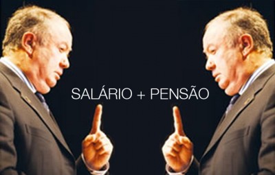 Alberto João também acumula salário mais pensão todos os meses.