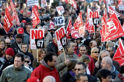 Espanha: mobilização geral contra aumento da idade da reforma