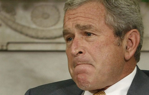 Bush em maus lençóis