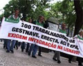 Protesto dos trabalhadores da Gestnave