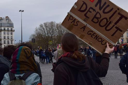 Manifestação contra a lei do trabalho, Paris, 9 de abril de 2016 - Foto wikimedia