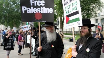 Judeus ortodoxos apoiam a Palestina. Foto de Alisdare Hickson/Flickr.