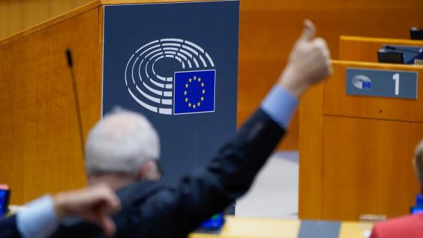 Votação no Parlamento Europeu.