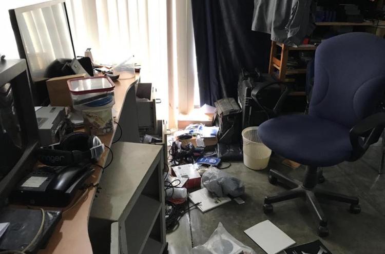 Na madrugada de 13 para 14 de dezembro, as sedes de várias ONG’s foram assaltadas pela guarda do regime de Daniel Ortega – Foto da sede da revista Confidencial