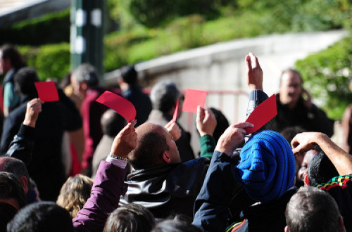 Bloco, PCP e Verdes vão entregar no princípio da próxima semana no Tribunal Constitucional um pedido de fiscalização da constitucionalidade do OE 2013 - Foto de Paulete Matos