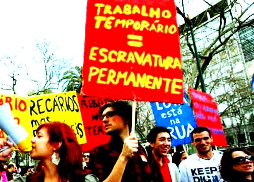 Foto Mayday Lisboa, protesto "Geração à Rasca", 2011. 