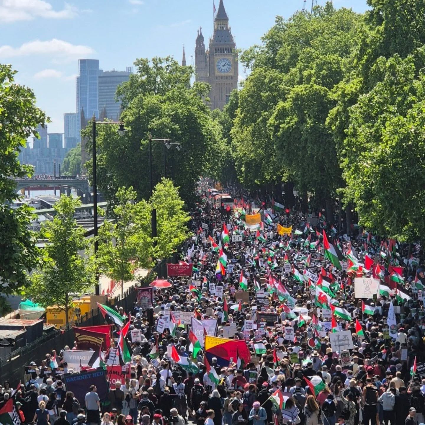 Manifestação em Londres