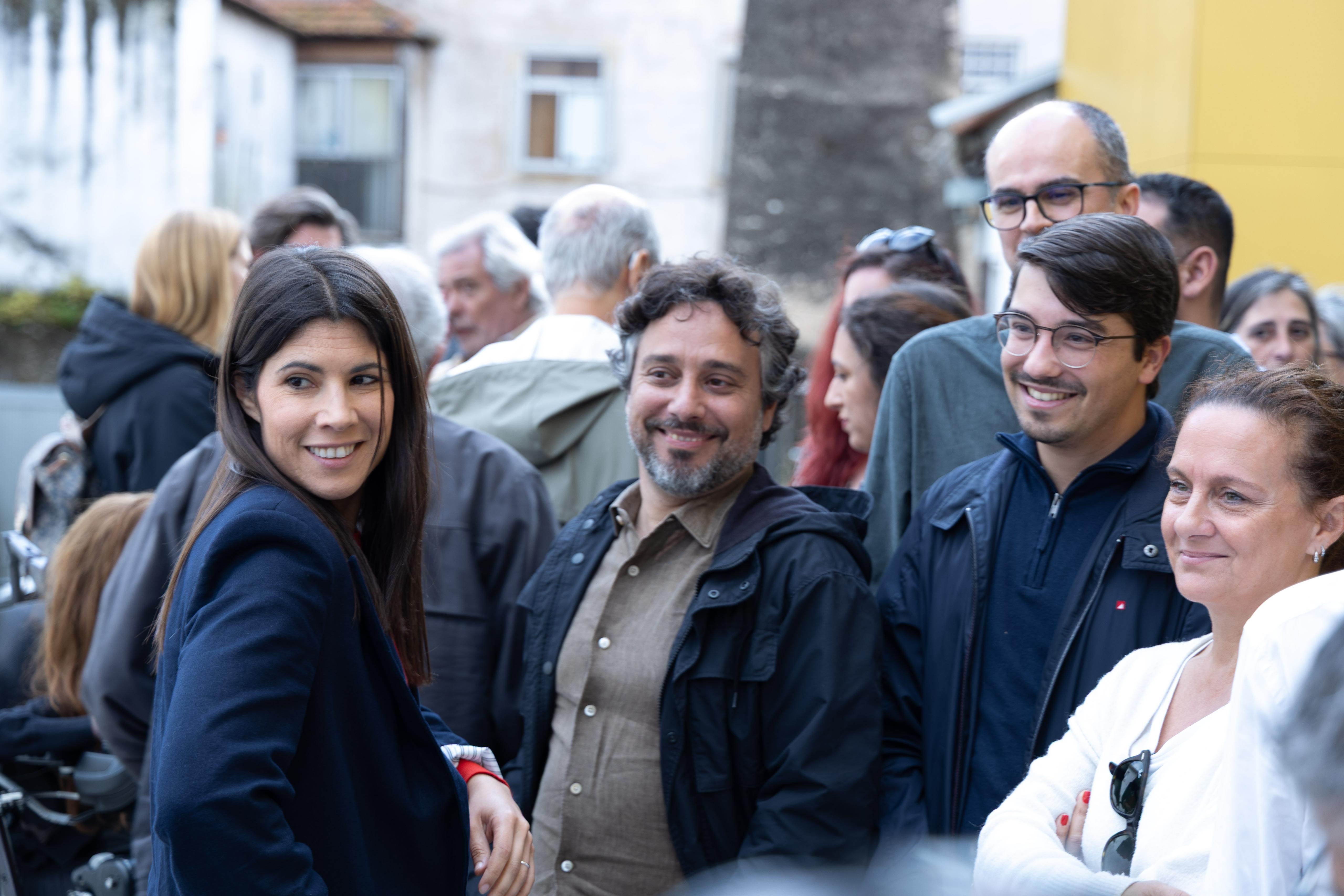 Miguel Cardina com Mariana Mortágua