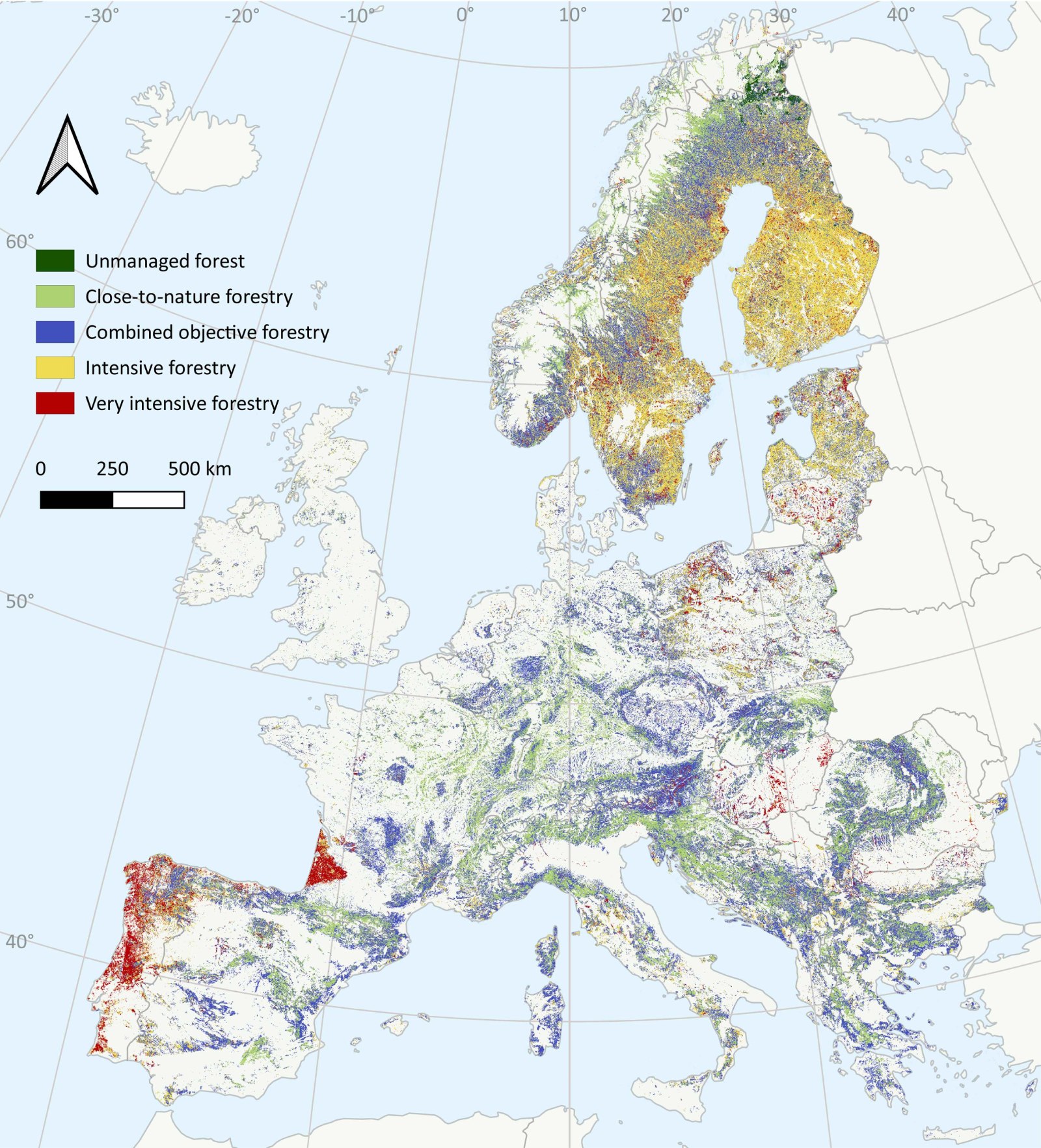 Gestão florestal na Europa (Scherpenhuijzen et al., 2025)