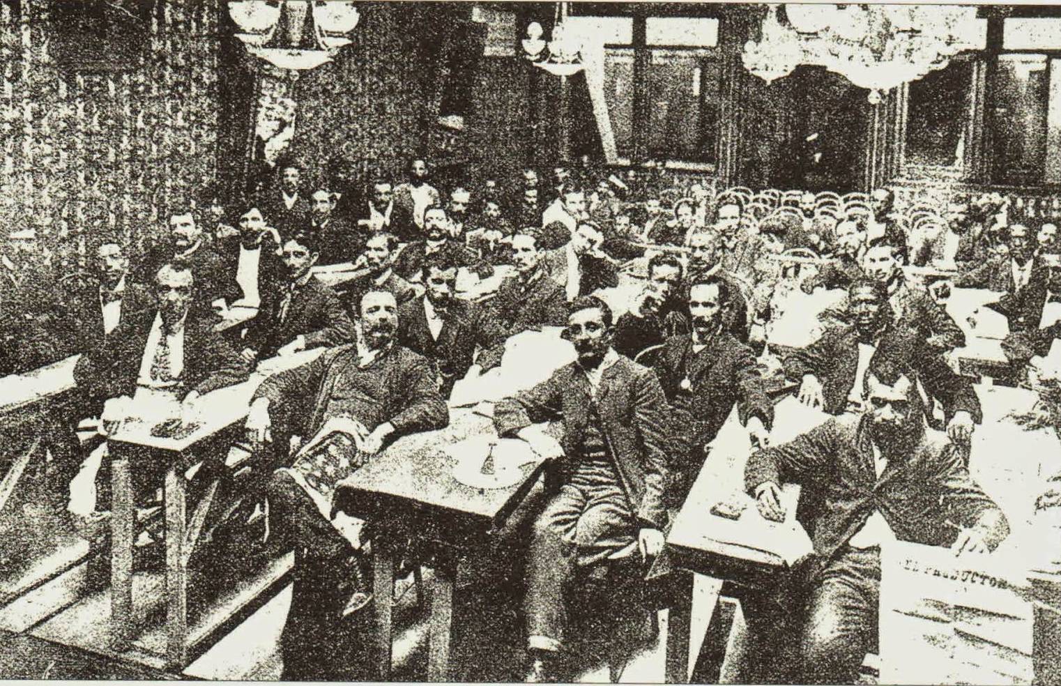 Delegados do 1º Congresso Operário Brasileiro, realizado no Rio de Janeiro em 1906.