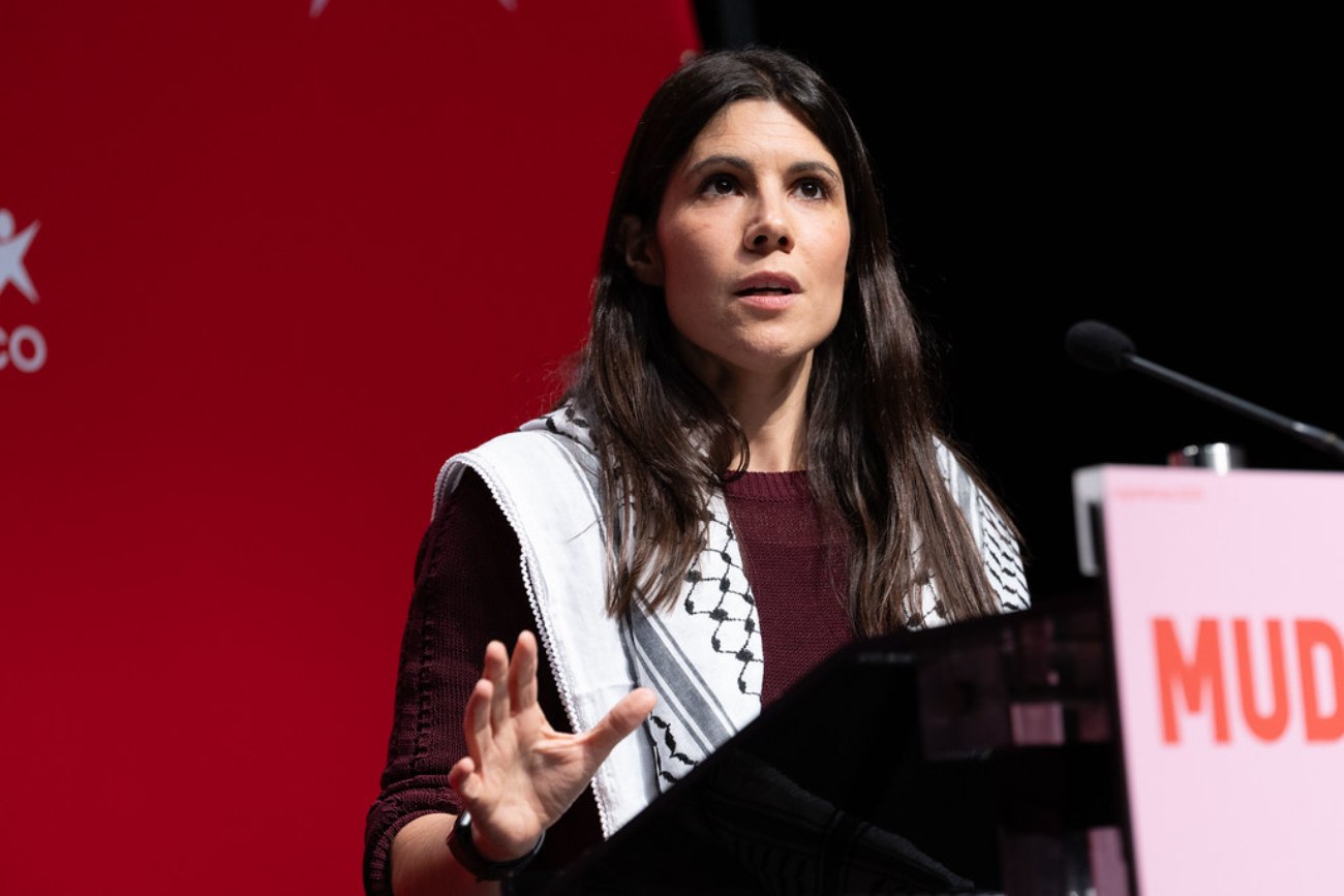 Mariana Mortágua na campanha das legislativas, maio 2025