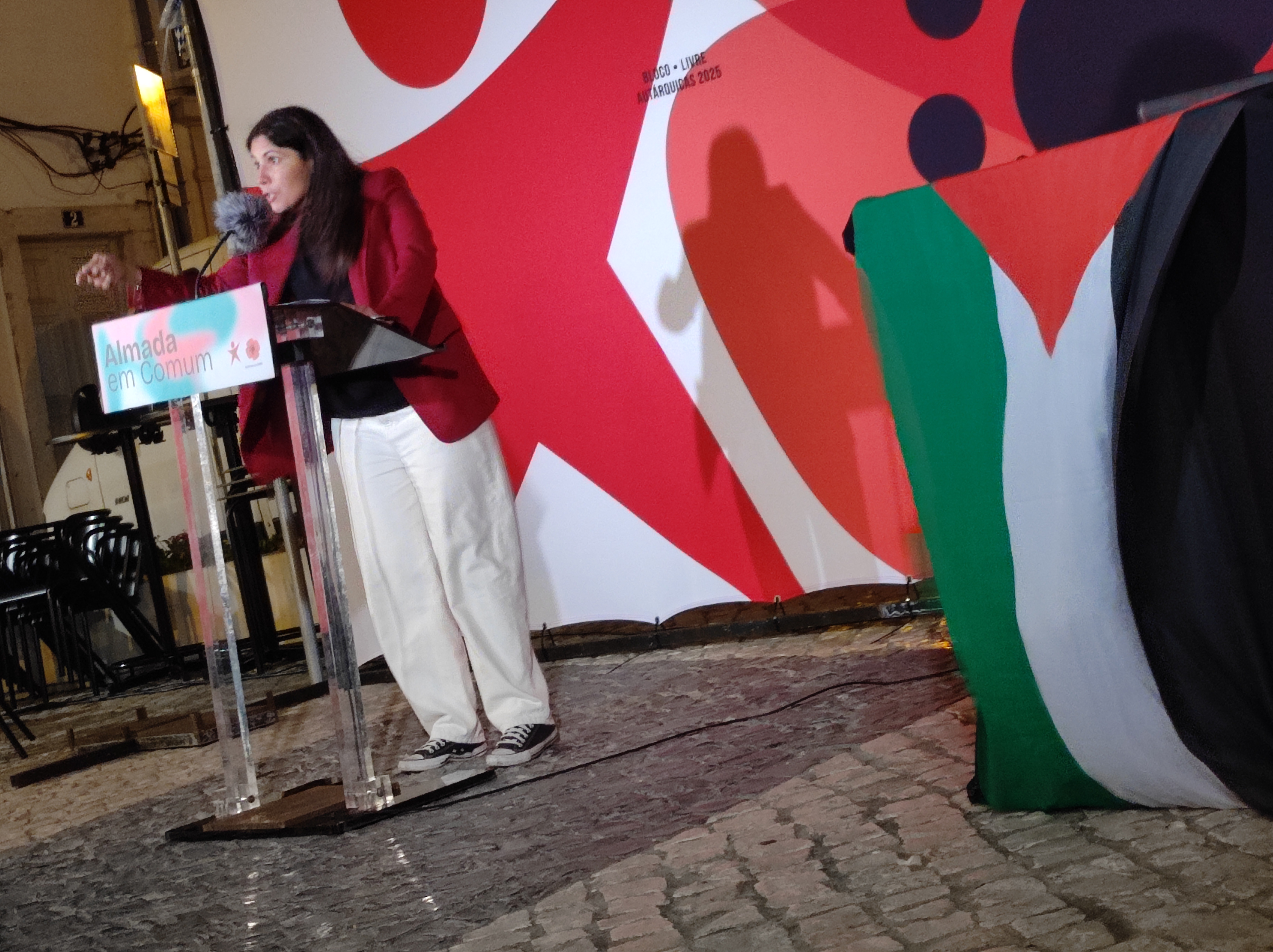 Mariana Mortágua em Almada
