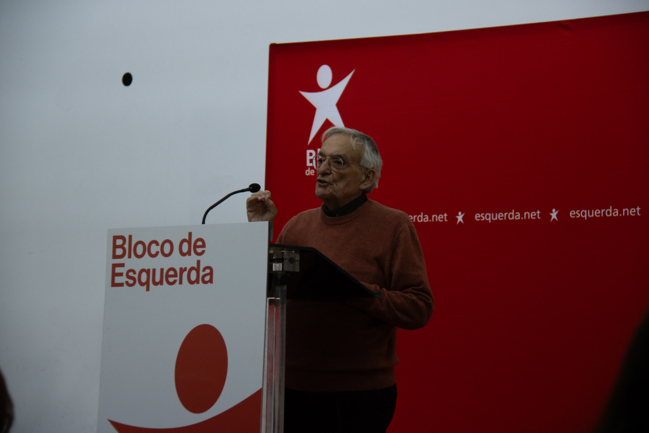 Fernando Rosas no almoço do 27º aniversário do Bloco.