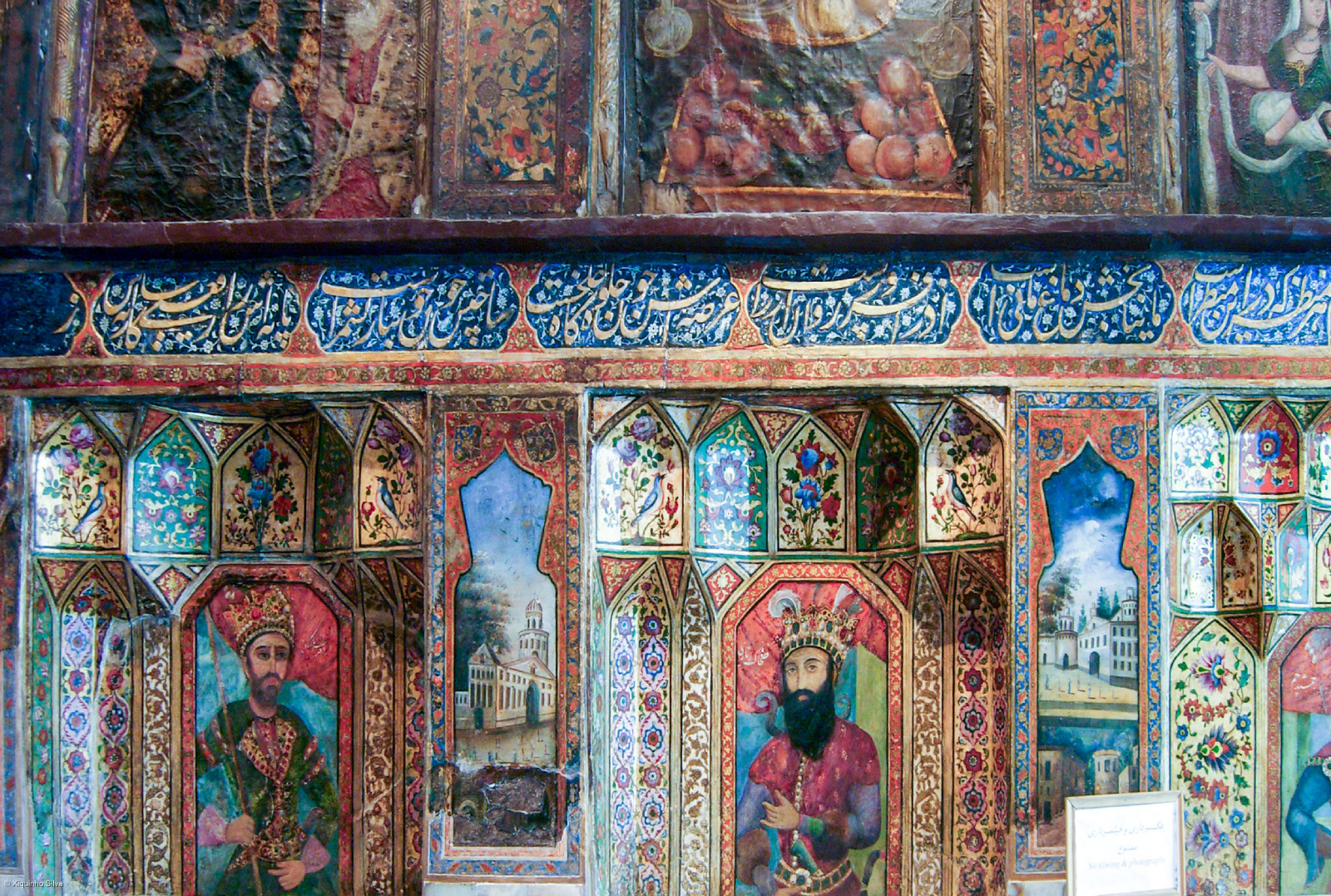 Interior do palácio do Golestão. Foto de Xiquinho Silva/Flickr