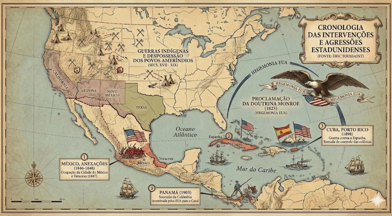 Imagem concebida pelo CADTM por meio de IA