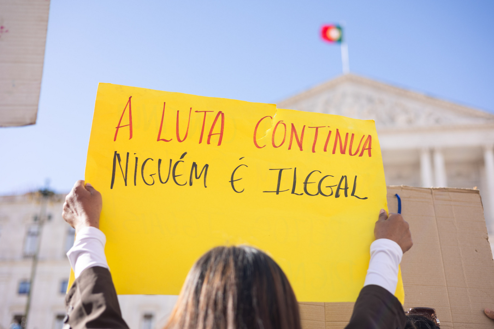 Concentração de imigrantes em Lisboa, 2024.