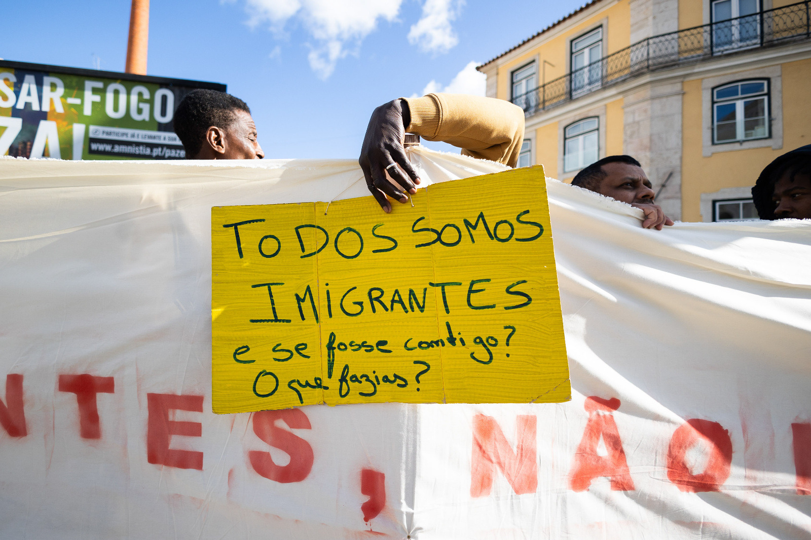 Manifestação de imigrantes