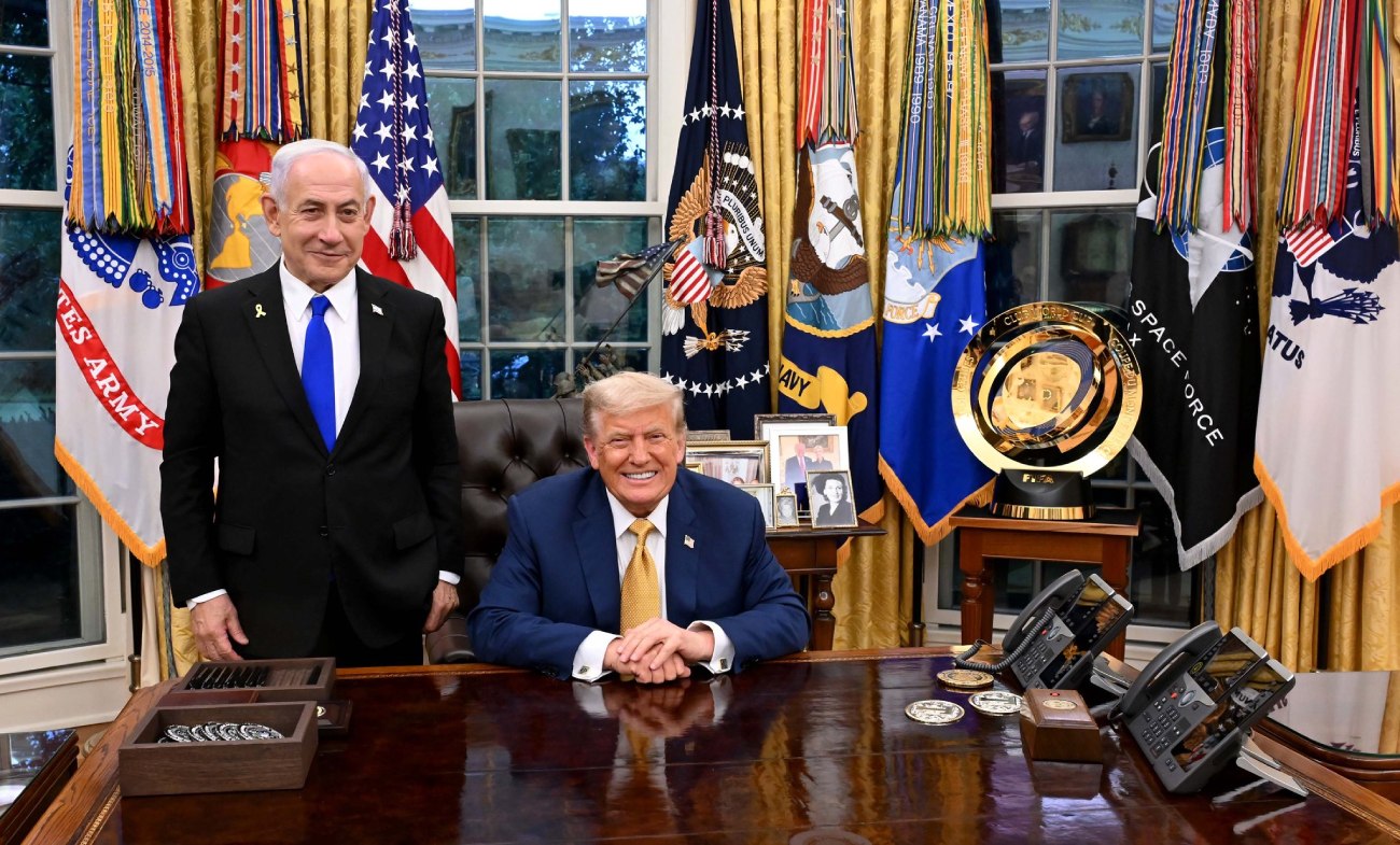 Netanyahu e Trump na Casa Branca