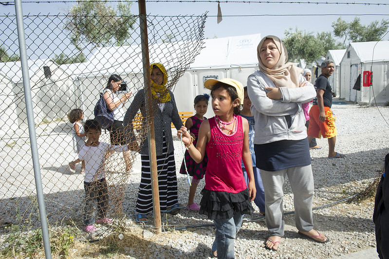 Campo de refugiados de Kara Tepe, ilha de Lesbos, 2016. Foto de Nações Unidas/Flickr.