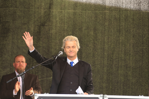 Geert Wilders, líder do partido holandês de extrema-direita da Holanda - Partido pela Liberdade (PVV)
