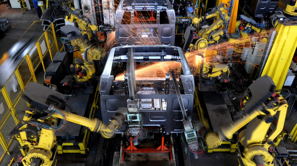 Robôs industriais em Guangdong, China