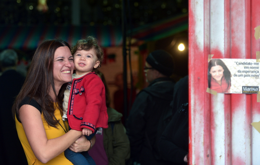 Foto do dia | Marisa Matias em Alcouce
