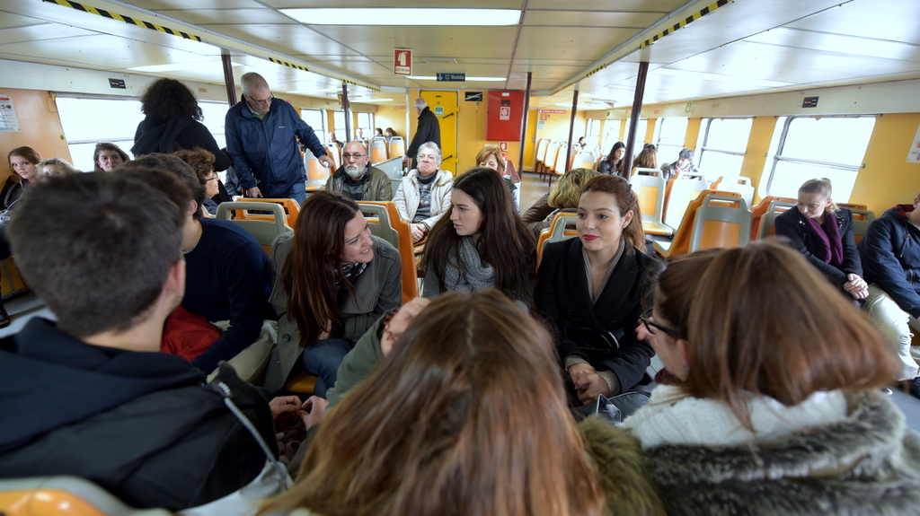 Foto do dia | Viagem de transportes públicos contra a privatização