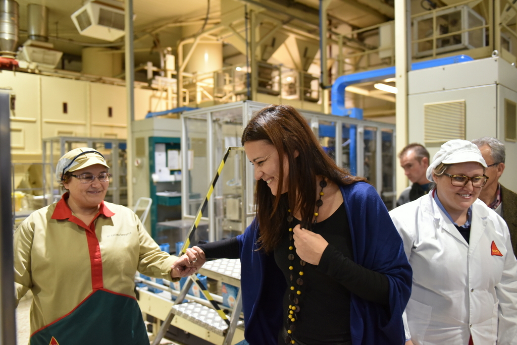 Visita de Marisa Matias à Delta