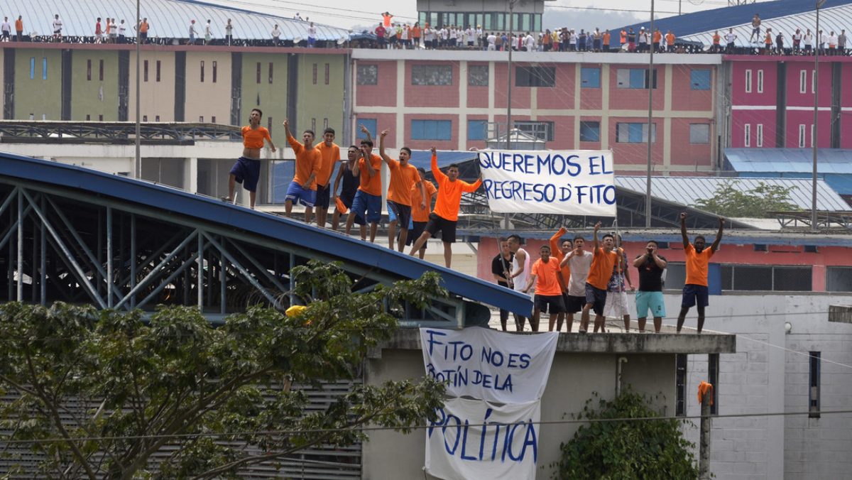 Protesto contra a transferência de "Fito" em agosto para uma prisão de segurança máxima