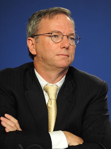 Eric Schmidt: "bifurcação numa Internet controlada pela China e outra não chinesa, controlada pelos EUA”. Foto de Guillaume Paumier, CC-BY
