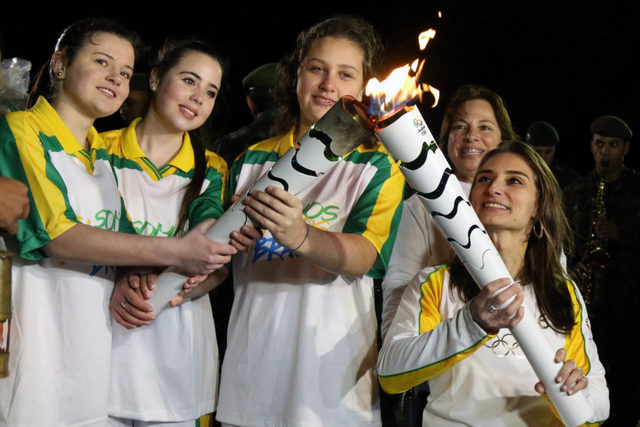 Passagem da Chama Olímpica em Pelotas/RS. Foto: Francisco Medeiros/ME, 6 de julho de 2016