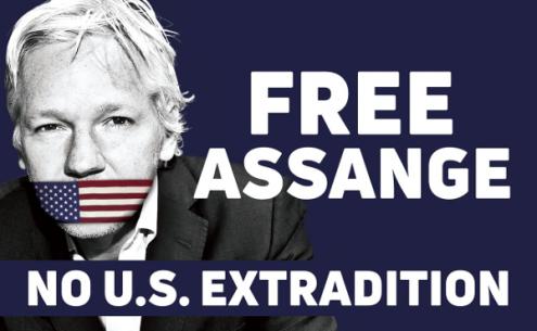 Liberdade para Assange - Não à extradição para os EUA