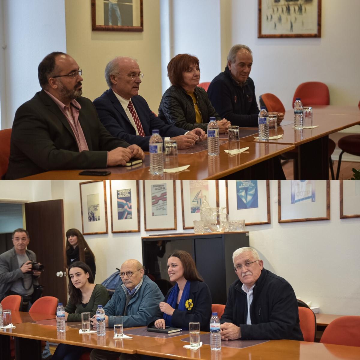 Foto do dia | Reunião com a CGTP