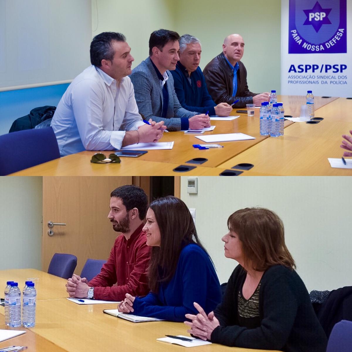 Foto do dia | Reunião com a Associação Sindical dos Profissionais da Polícia