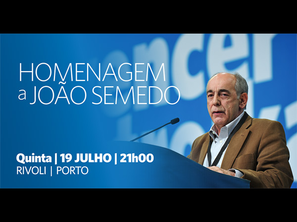 Homenagem a João Semedo esta quinta-feira no Porto