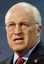Dick Cheney vice-presidente dos EUA e antigo director da Halliburton