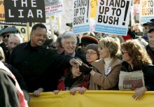 Manifestação contra a guerra em Washington - Foto da Lusa