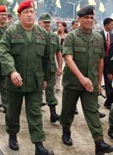 Hugo Chávez e Raúl Baduel