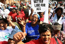 Greve do sector público na África do Sul