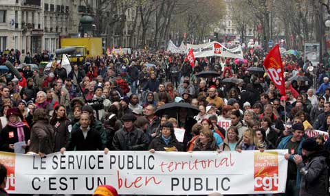 Manifestação em Paris dia 20 de Novembro. Foto Lusa.