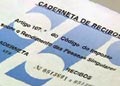 Capa de caderneta de recibos verdes