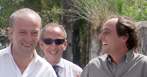 Santana Lopes, Telmo Correia e Paulo Portas - Foto da Lusa